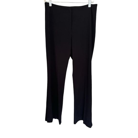 MM Lafleur Women's Black Dress Pants Trouser Stretch Slit Hem Size 4
